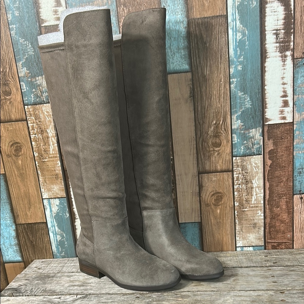 Lucky brand 7 wide over the knee suede boots